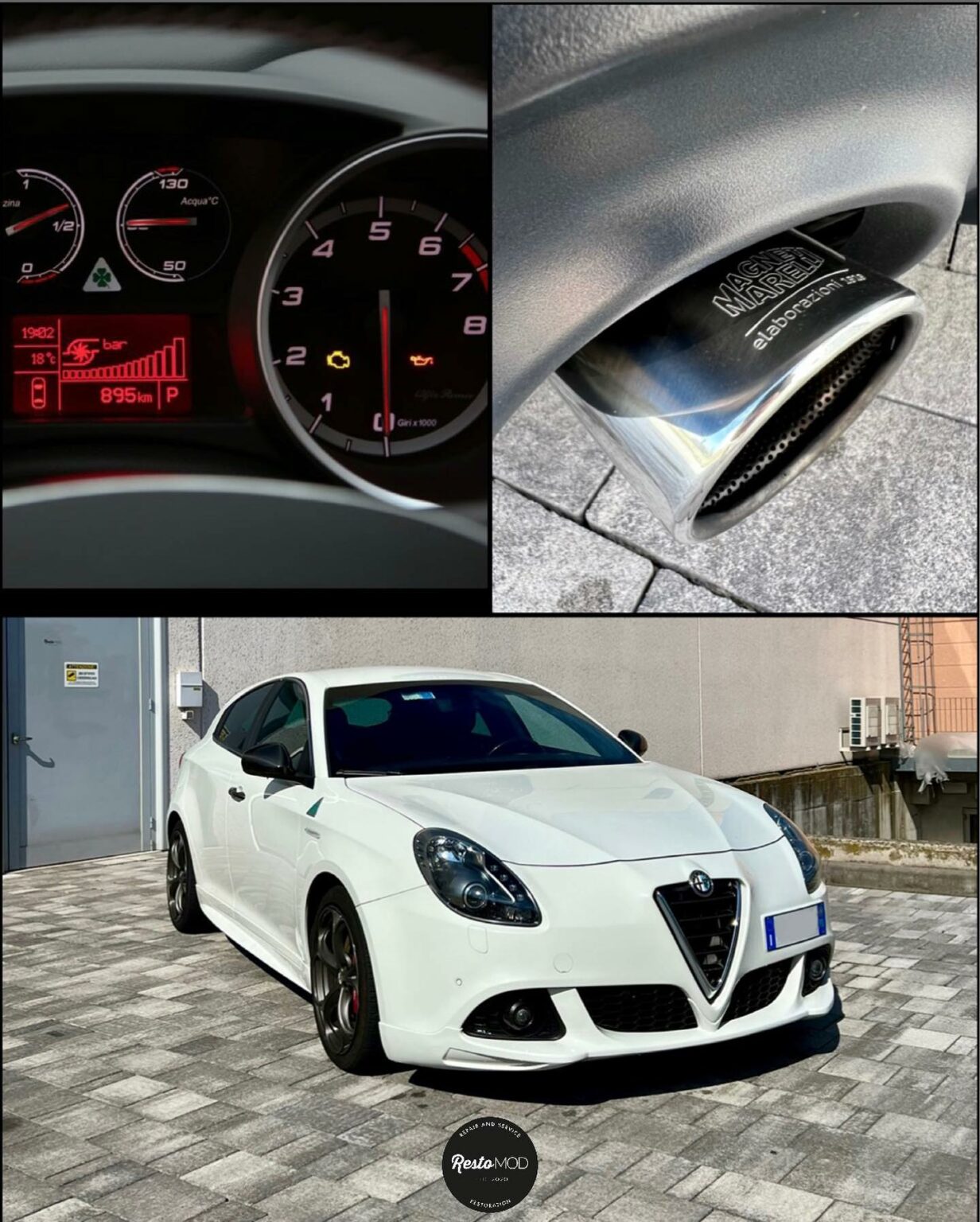 Alfa Romeo Giulietta Quadrifoglio Verde bianca